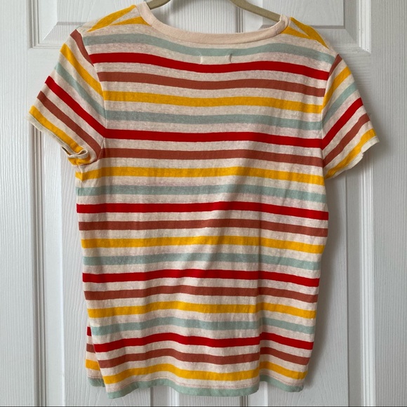 Madewell Akita Stripe Lo-Fi Shrunken Tee - Picture 9 of 11